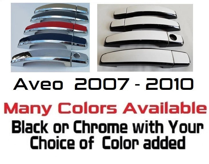 Custom Car Door Handle Overlays Covers For  2007 - 2010 Chevy Aveo