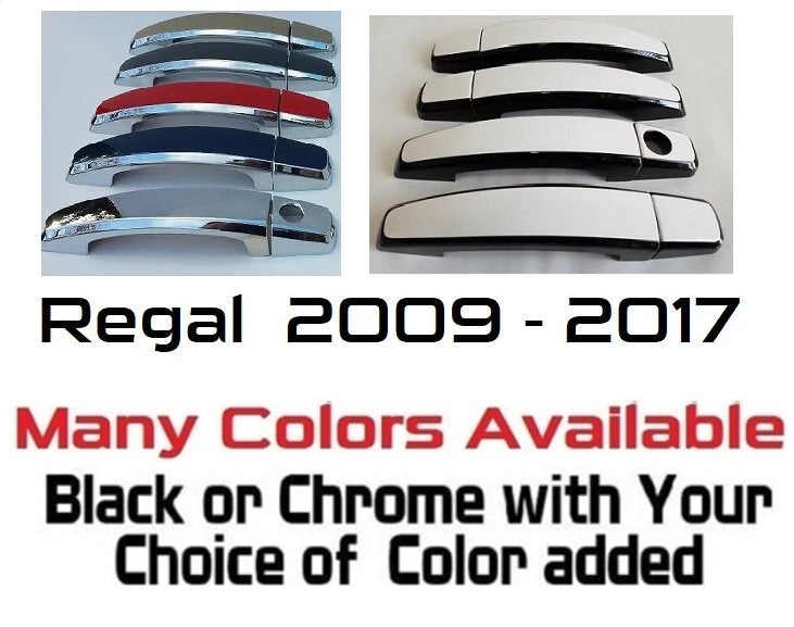 Custom Car Door Handle Overlays Covers For  2009 - 2017 Chevy Regal