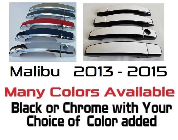 Custom Car Door Handle Overlays Covers For  2013 - 2015 Chevy Malibu
