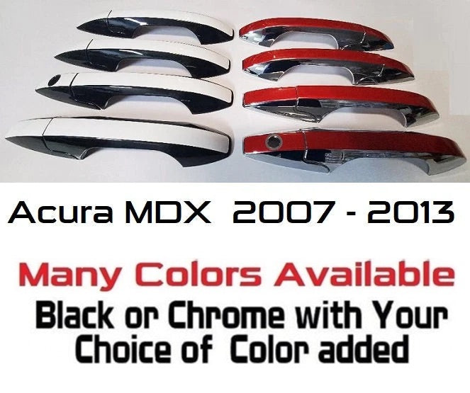 Custom Car Door Handle Overlays Covers For  2007 - 2013 Acura MDX