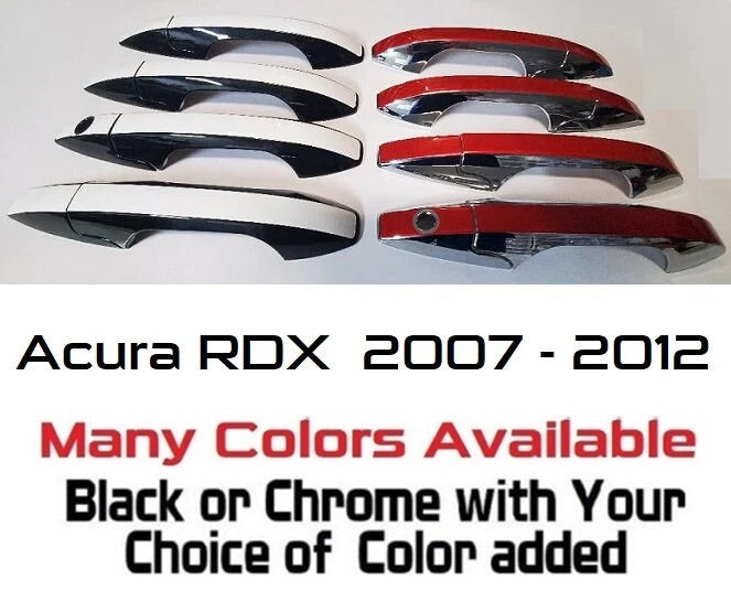 Custom Car Door Handle Overlays Covers For  2007 - 2012 Acura RDX