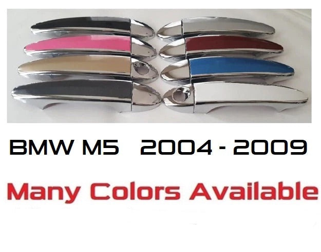 Custom Car Door Handle Overlays Covers For  2004 - 2009 BMW M5 Series