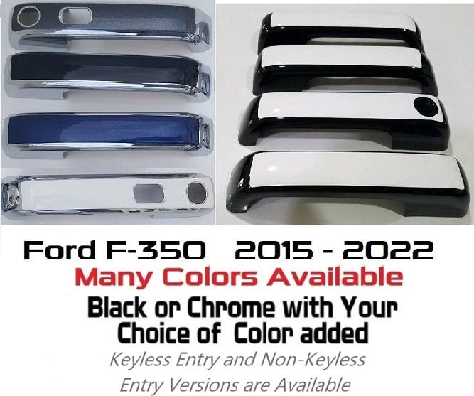 Custom Car Door Handle Overlays Covers For  2015 - 2022 Ford F350
