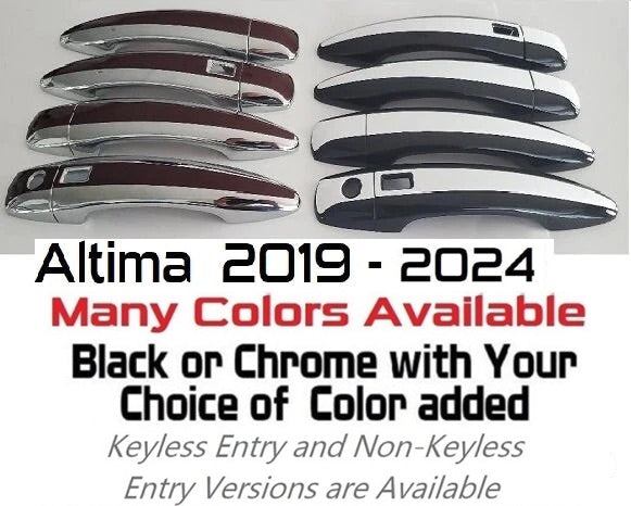Custom Car Door Handle Overlays Covers For  2019-2024 Nissan Altima