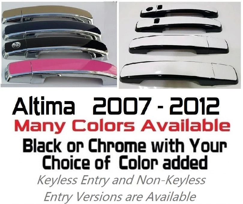 Custom Door Handle Overlays Covers For  2007 - 2012 Nissan Altima