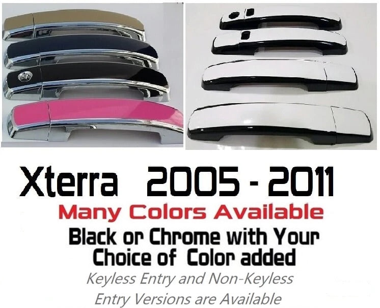 Custom Car Door Handle Overlays Covers For  2005 - 2011 Nissan Xterra