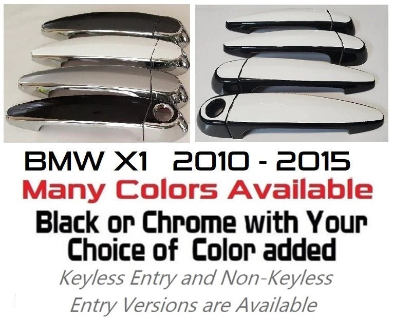 Custom Car Door Handle Overlays Covers For  2010 - 2015 BMW X1 Series