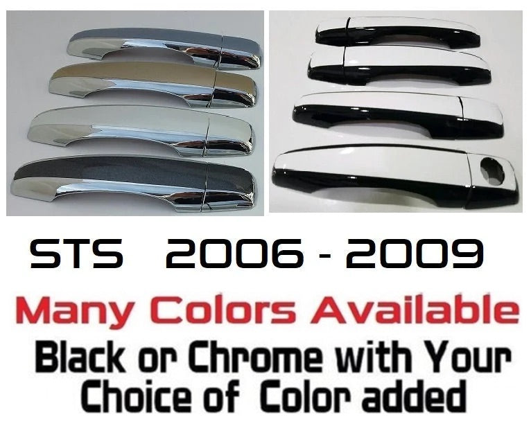 Custom Car Door Handle Overlays Covers For  2006 - 2009 Cadillac STS