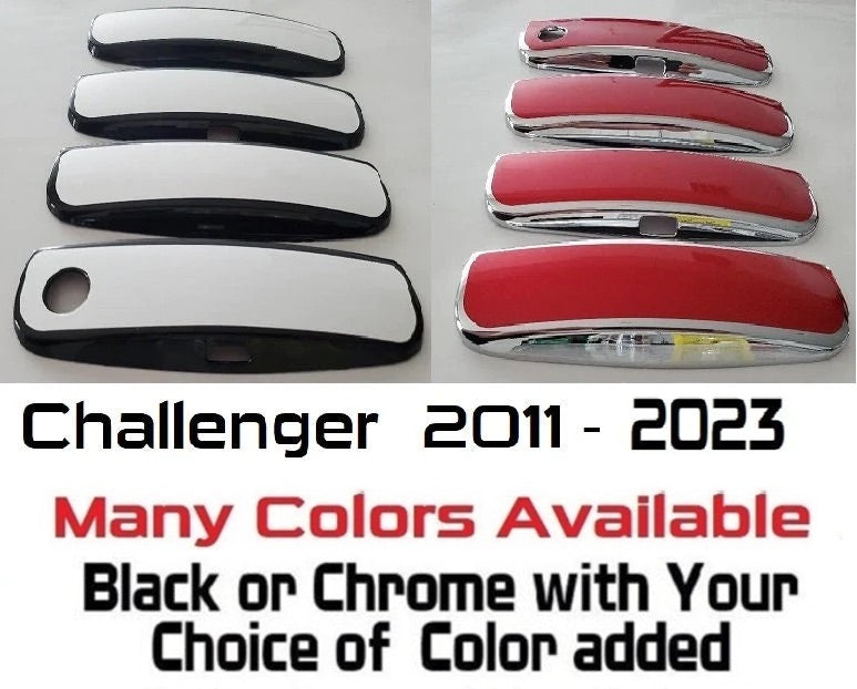 Custom Car Door Handle Overlays Covers For  2011 - 2023 Dodge Challenger