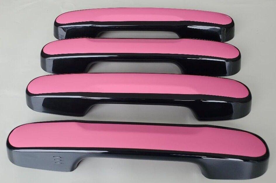 Full Set of Custom Chrome or Black Door Handle Overlays For the 2023 - 2024 Honda Pilot - You Choose the Color of the Middle Insert