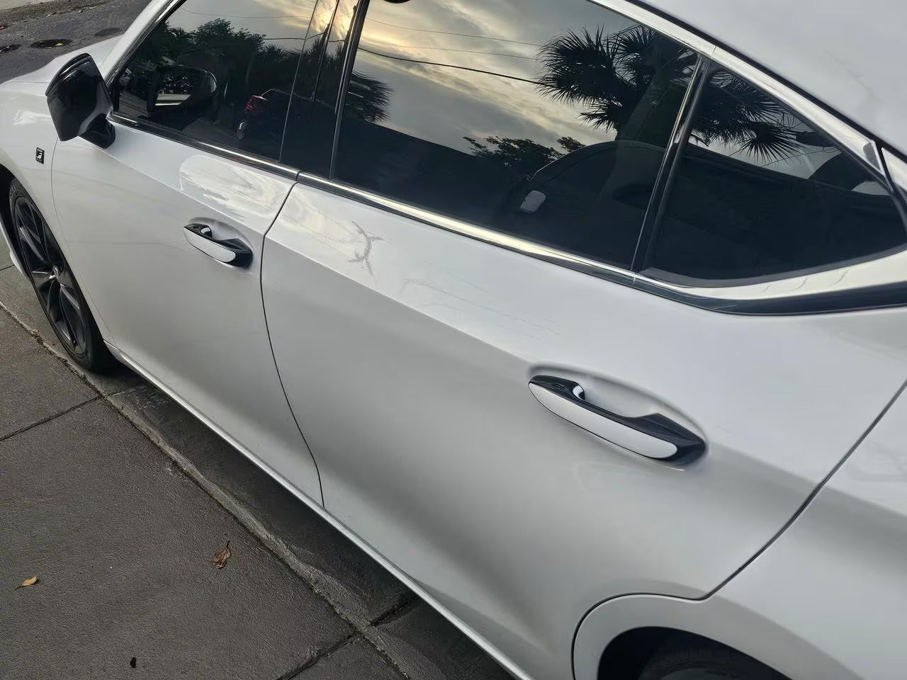 Custom Door Handle Overlays / Covers For 2019 - 2024 Lexus ES250 (Chrome Base)