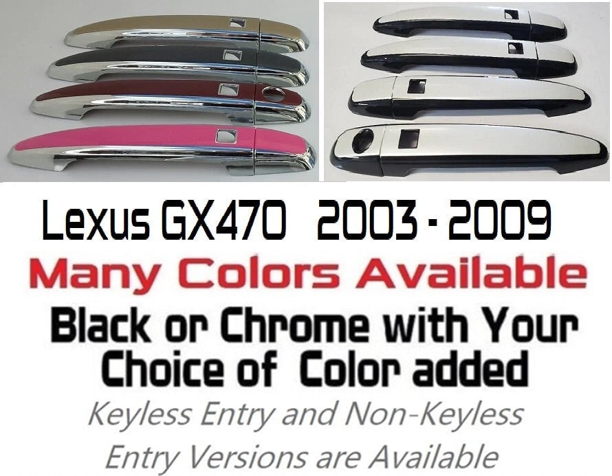 Custom Car Door Handle Overlays Covers For 2003 - 2009 Lexus GX470