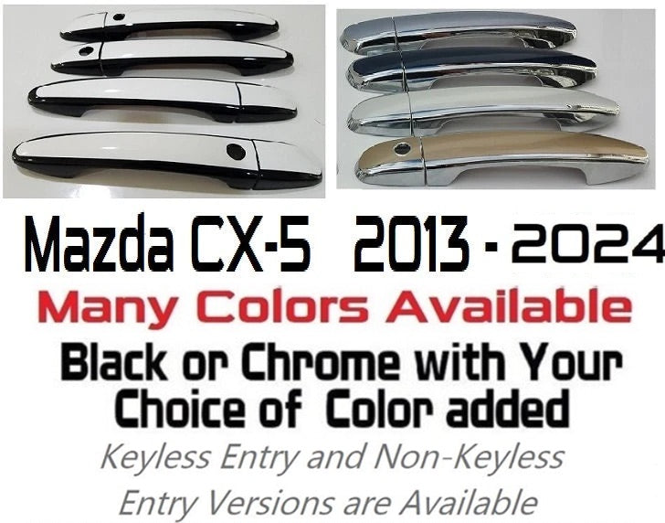 Custom Car Door Handle Overlays Covers For 2013 - 2024 Mazda CX-5