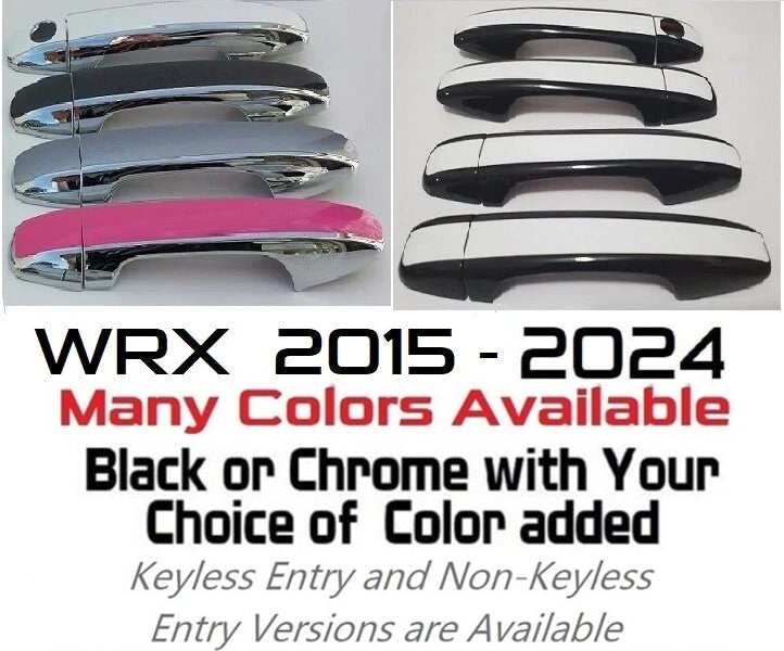 Custom Car Door Handle Overlays Covers For 2015 - 2024 Subaru WRX