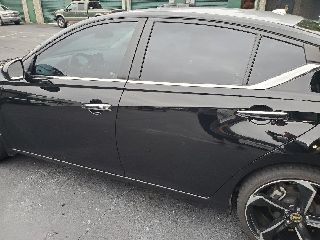 Full Set of Custom Black OR Chrome Door Handle Overlays / Covers For the 2019-2022 Nissan Altima - You Choose the Color of the Middle Insert