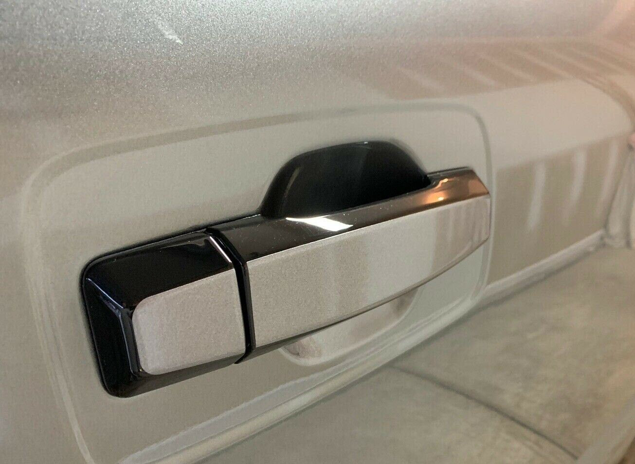 Full Set of Custom Black OR Chrome Door Handle Overlays / Covers For the 2005-2015 Nissan Armada -- You Choose the Color Insert