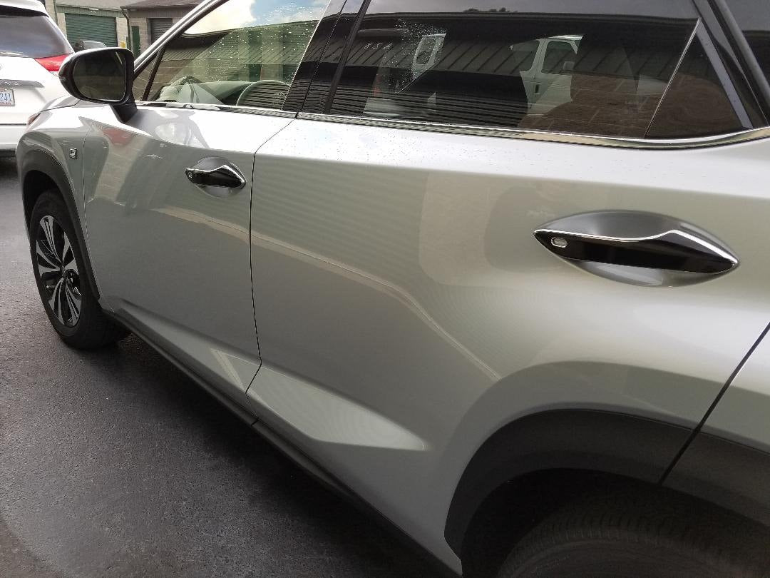 Full Set of Custom Chrome Door Handle Overlays / Covers For 2016 - 2018 Lexus RX350 - You Choose the Color of the Middle Insert