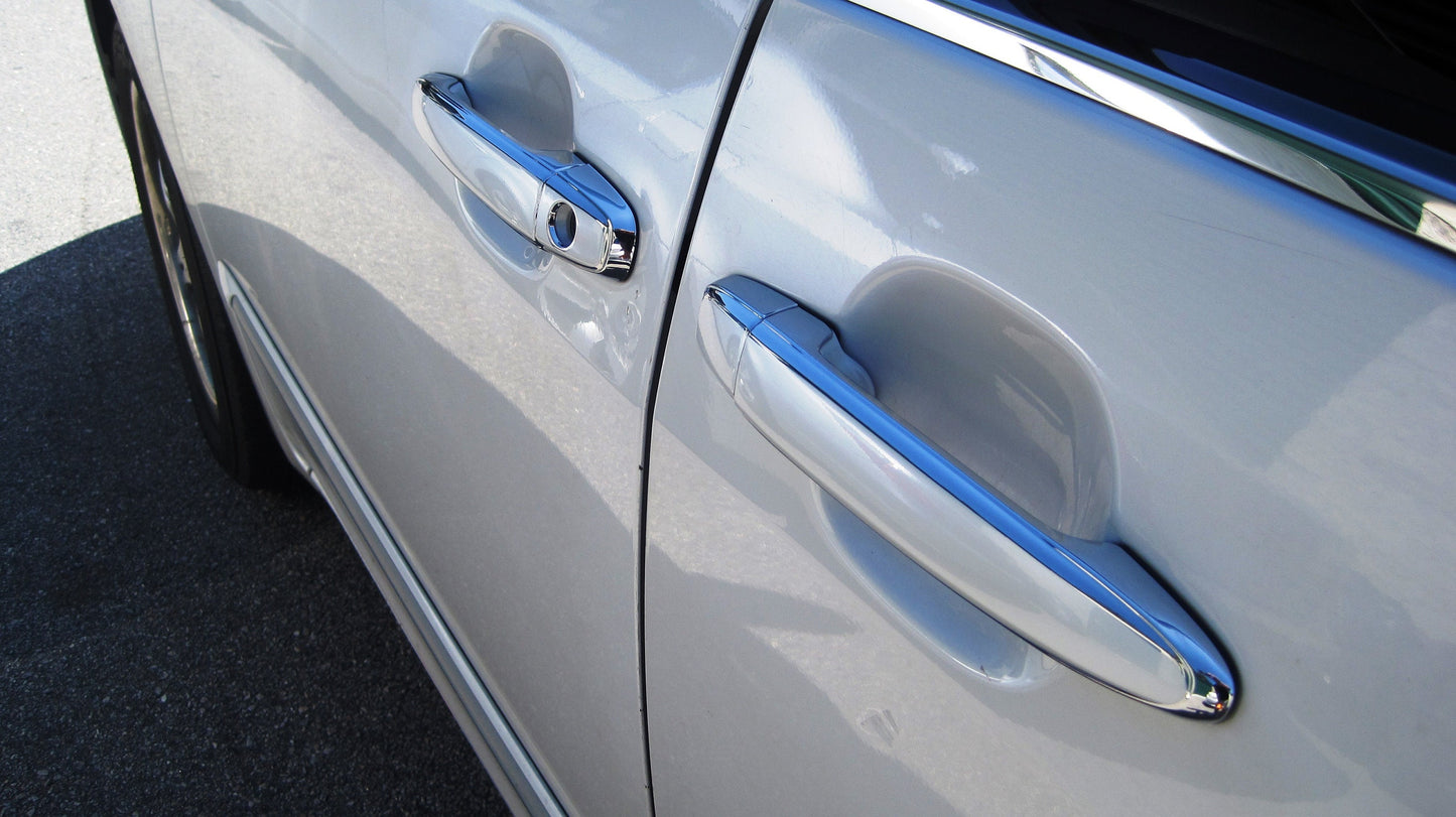 Full Set of Custom Black OR Chrome Door Handle Overlays / Covers For 2004 - 2010 Toyota Sienna - Choose the Color of the Middle Insert