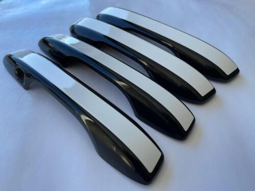 Full Set of Custom Black OR Chrome Door Handle Overlays / Covers For 2023 - 2025 Honda HR-V -- You Choose the Color of the Middle Insert
